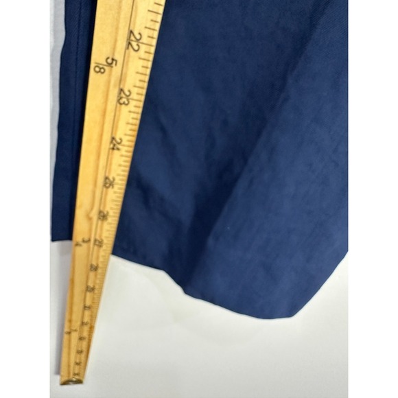 J.Crew 365 Pants 14T Navy Blue Triacetate Crepe Career Workwear Minimalist Chic - Picture 6 of 7